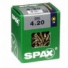Lot de 300 vis acier tęte fraisée pozidriv SPAX TF pz 4x20 YELLOX