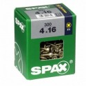 Lot de 300 vis acier tęte fraisée pozidriv SPAX, Diam.4 mm x L.16 mm