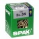 Lot de 175 vis acier tęte fraisée pozidriv SPAX, Diam.3.5 mm x L.35 mm