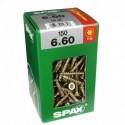 Lot de 150 vis acier tęte fraisée torx SPAX, Diam.6 mm x L.60 mm