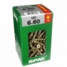 Lot de 150 vis acier tęte fraisée torx SPAX, Diam.6 mm x L.60 mm