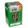 Lot de 30 vis acier tęte fraisée torx SPAX, Diam.6 mm x L.80 mm