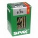 Lot de 30 vis acier tęte fraisée torx SPAX, Diam.6 mm x L.70 mm