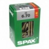 Lot de 30 vis acier tęte fraisée torx SPAX, Diam.6 mm x L.70 mm