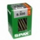 Lot de 30 vis acier tęte fraisée torx SPAX, Diam.5 mm x L.100 mm
