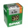 Lot de 100 vis acier tęte fraisée torx SPAX, Diam.5 mm x L.40 mm