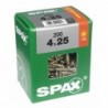 Lot de 200 vis acier tęte fraisée torx SPAX, Diam.4 mm x L.25 mm
