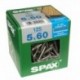 Lot de 125 vis terrasse inox tęte cylindrique torx SPAX, Diam.5 mm x L.60 mm