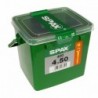 Lot de 400 vis acier tęte fraisée torx SPAX, TF TX 4x50 WIROX