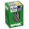 Lot de 20 vis acier tęte cylindrique SPAX, Diam.6 mm x L.140 mm