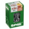 Lot de 30 vis acier tęte fraisée bombée torx SPAX, Diam.6 mm x L.60 mm