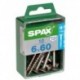 Lot de 10 vis inox tęte fraisée torx SPAX, Diam.6 mm x L.60 mm