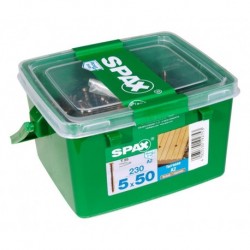 Lot de 230 vis terrasse inox étoile SPAX, Diam.5 mm x L.50 mm