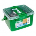 Lot de 230 vis terrasse inox étoile SPAX, Diam.5 mm x L.50 mm