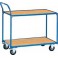 Chariots de transport légers, Capacité : 250 kg, Dimensions 1130 x 609 x 1030 mm, Plateau 1000 x 600 mm, Ø de roue : 125 mm, Poids : 37 kg