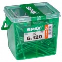Lot de 80 vis acier tęte plate SPAX, Diam.6 mm x L.120 mm
