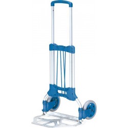 Diable porte-paquets, Capacité : 125 kg, Déplié 1090 x 408 x 490 mm, Replié 765 x 488 x 64 mm, Pelle : 480 x 320 mm, Poids : 5,2 kg