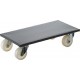 Rouleur multi-usage, Capacité : 500 kg, Larg. : de plaque 350 x 600 mm, Encombrement en hauteur 145 mm, Ø de roue : 100 mm