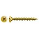 Lot de 300 vis acier tête cylindrique bombée pozidriv SPAX, Diam.4 mm x L.45 mm