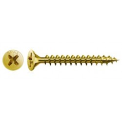 Lot de 300 vis acier tête cylindrique bombée pozidriv SPAX, Diam.4 mm x L.45 mm