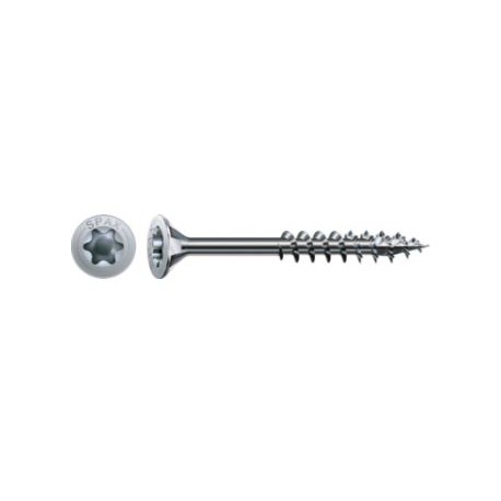Lot de 100 vis acier tête fraisée torx SPAX, Diam.6 mm x L.80 mm
