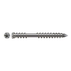 Lot de 50 vis terrasse inox tête cylindrique SPAX, Diam.5 mm x L.60 mm