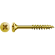 Lot de 10 vis acier tête fraisée pozidriv SPAX, Diam.4 mm x L.80 mm