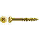 Lot de 10 vis acier tęte fraisée pozidriv SPAX, Diam.4 mm x L.80 mm