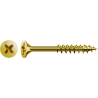 Lot de 10 vis acier tęte fraisée pozidriv SPAX, Diam.4 mm x L.80 mm