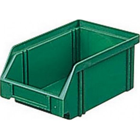 Bacs à bec, empilables, en polystyrène incassable, Taille : 4, Dimensions 160/140 x 105 x 75 mm, Couleur gris