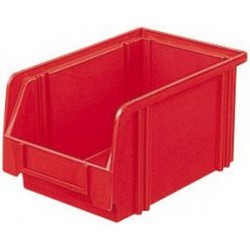 Bacs à bec, empilables, en polystyrène incassable, Taille : 3, Dimensions 230/200 x 140 x 130 mm, Couleur gris