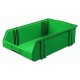 Bacs à bec, empilables, en polystyrène incassable, Taille : 1C, Dimensions 500/450 x 300 x 145 mm, Couleur vert