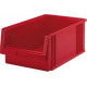 Bacs à bec, empilables, en polypropylène incassable, Taille : 1, Dimensions 500/465 x 315 x 200 mm, Couleur rouge