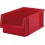 Bacs à bec, empilables, en polypropylène incassable, Taille : 1, Dimensions 500/465 x 315 x 200 mm, Couleur rouge