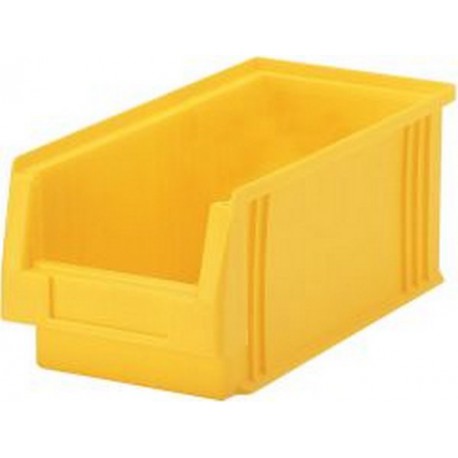 Bacs à bec, empilables, en polypropylène incassable, Taille : 3A, Dimensions 290/265 x 150 x 125 mm, Couleur jaune