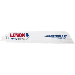 Lame scie sabre 229x25x11mm 10 dents Pack a 5 Unités LENOX