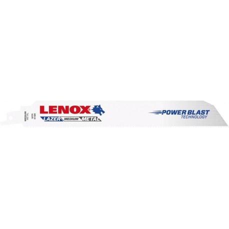 Lame scie sabre 229x25x11mm 18 dents Pack a 5 Unités LENOX
