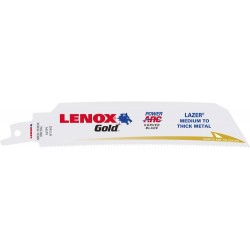 Lame scie sabre 152x25x09mm 14 dents Pack a 5 Unités LENOX