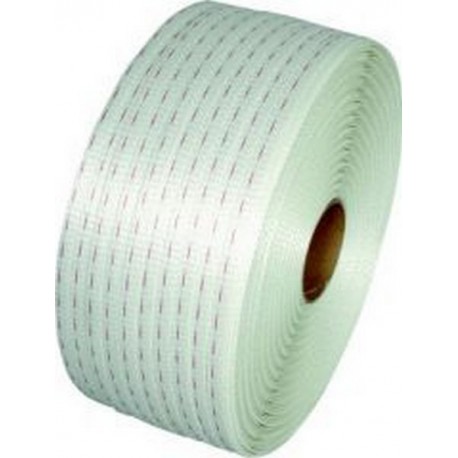 Feuillard en polyester, Larg. : du ruban : 19 mm, Long. 500 m, Charge de rupture 7250 N