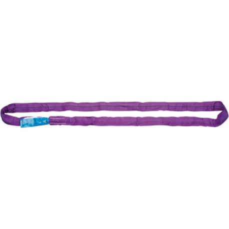 Elingue ronde à gaine double, Taille : 2 m, Long. utile 1,0 m, Capacité max. directe 1000 kg, Larg. : d'élingue environ : 35-38 mm, Couleur : violet