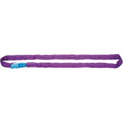 Elingue ronde à gaine double, Taille : 4 m, Long. utile 2,0 m, Capacité max. directe 6000 kg, Larg. : d'élingue environ : 80-85 mm, Couleur : marron