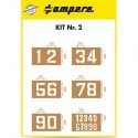 Jeu de gabarits Nombres KIT n°2
