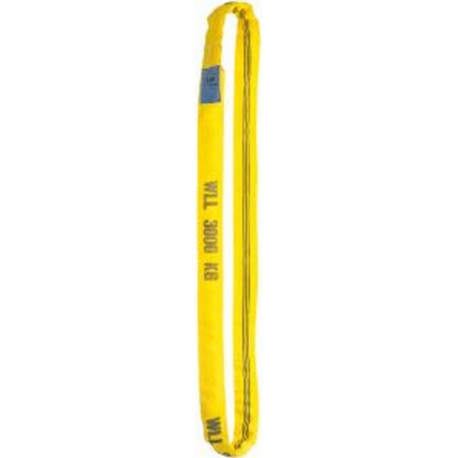 Elingues rondes, Portée de l'élingue : 8 m, Capacité de fixation 1, simple directe 2000 kg, Capacité de fixation 2, simple brassière 4000 kg