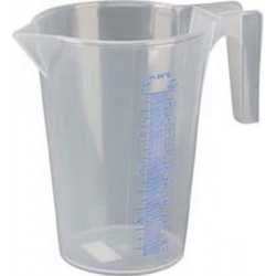 Godet de mesure, récipient polypropylène, Volume : 1,0 l