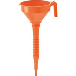 Entonnoir en matière synthétique avec tuyau d'écoulement flexible, Volume : 1,2 l, Ø 160 mm