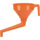 Entonnoir en plastique avec bec verseur pliable, Volume : 1,2 l, Ø 160 mm
