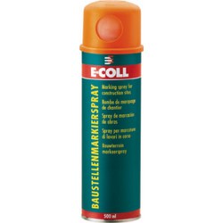 Spray de marquage pour chantier aérosol 500ml jaune E-COLL 1 PCS