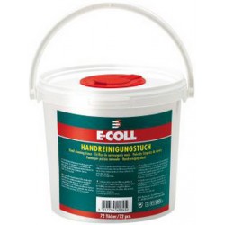 Seau distributeur avec 72 lingettes pour les mains E-COLL 1 PCS