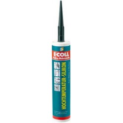 Silicone pour températures élevées, Modèle : Cartouche de 310 ml, Couleur rouge