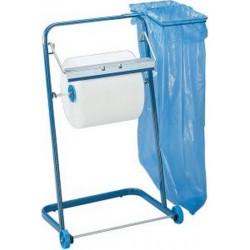 Support à roulettes rouleau de nettoyage, Dimensions : 90 x 50 x 44 cm